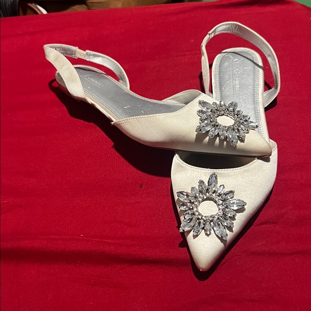 ASOS White Slingback Shoes